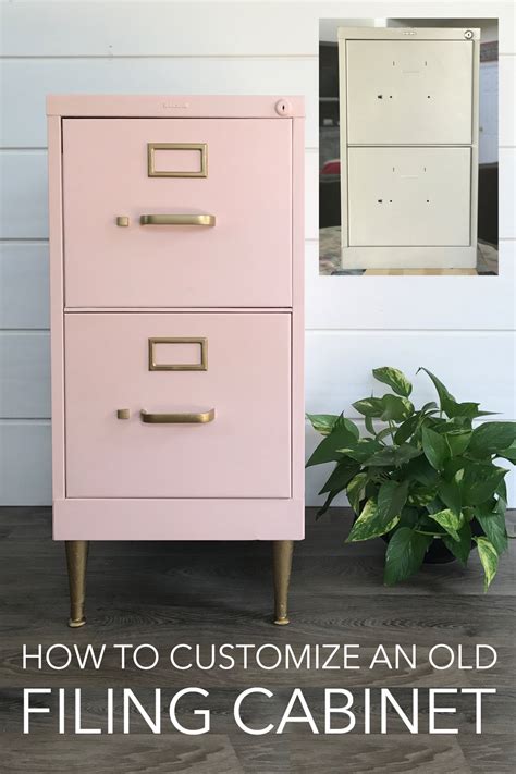 how to paint a steel filing cabinet|old rusty file cabinet makeover.